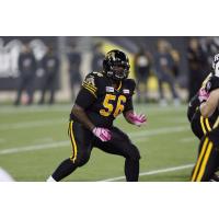 Offensive Lineman Jeremy Lewis with the Hamilton Tiger-Cats