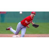 Pitcher Jensen Kirch with Wabash College
