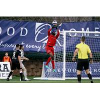 Colorado Springs Switchbacks goalkeeper Steward Ceus makes a save vs. Sacramento Republic FC