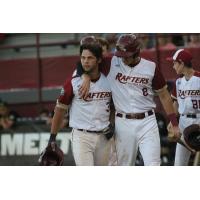 Wisconsin Rapids Rafters Ty Duvall (3) and Brody Wofford