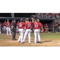 Walla Walla Sweets celebrate a homer