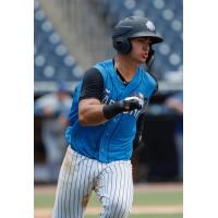 Miguel Torres of the Tampa Tarpons runs the bases