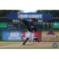 Charleston RiverDogs pitcher Deivi Garcia delivers