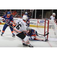 Nic Aube-Kubel of the Lehigh Valley Phantoms scores his second goal of the game vs. the Bridgeport Sound Tigers