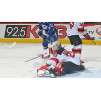 Binghamton Devils goaltender Mackenzie Blackwood vs. the Syracuse Crunch