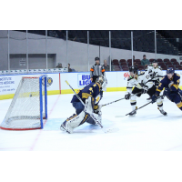 Wheeling Nailers forward Winston Day Chief (17) scores against the Norfolk Admirals