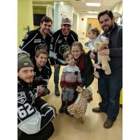 Manchester Monarchs Deliver Teddy Bears to Children at Elliot Hospital