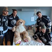 Manchester Monarchs Deliver Teddy Bears to Children at Elliot Hospital