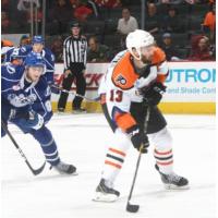 Lehigh Valley Phantoms RW Colin McDonald against the Syracuse Crunch