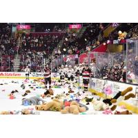 Teddu bears rain down at the Cleveland Monsters game