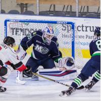 Maine Mariners goaltender Brandon Halverson