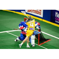 Lyle Thompson of the Georgia Swarm scores against the Toronto Rock