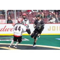 Vancouver Warriors play the Calgary Roughnecks at Rogers Arena during their game on December 21, 2018