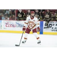 Forward Brendan Budy with the Denver Pioneers