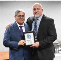 Rochester Knighthawks Owner Curt Styres and Paul Gait