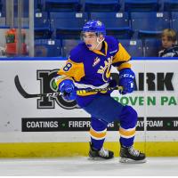 Defenceman Seth Bafaro with the Saskatoon Blades