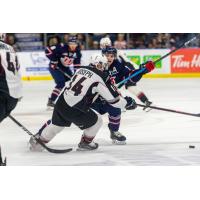 Vancouver Giants forward Jadon Joseph in action against the Lethbridge Hurricanes