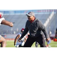 Memphis Express Head Coach Mike Singletary at the team's first practice