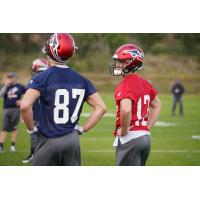 Luke Papilion and Brandon Silvers at Memphis Express practice