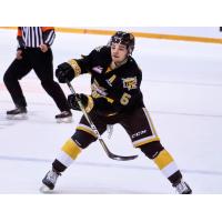 Schael Higson with the Brandon Wheat Kings