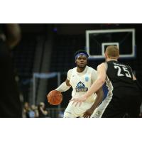 Halifax Hurricanes center Rhamel Brown against the Moncton Magic