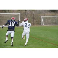 Xavier Rush and Malik Boynton of the Memphis Express at practice