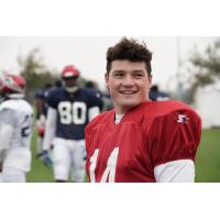 Memphis Express quarterback Christian Hackenberg