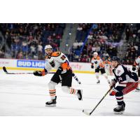 Lehigh Valley Phantoms right wing Justin Bailey against the Hartford Wolf Pack