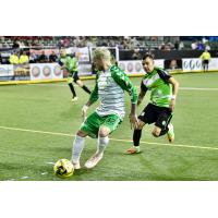 Dallas Sidekicks forward Jamie Lovegrove against the El Paso Coyotes