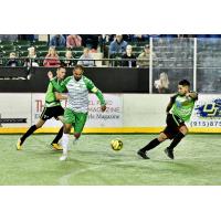 Dallas Sidekicks midfielder Ricardinho Cavalcante against the El Paso Coyotes