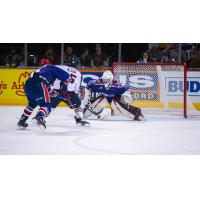 Spokane Chiefs goaltender Reece Klassen faces the Tri-City Americans