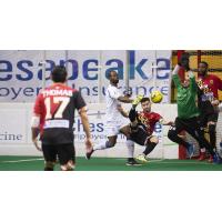 Jonatas Melo of the Baltimore Blast vs. the Mississauga Metrostars