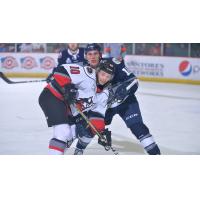 Adirondack Thunder forward Cullen Bradshaw against the Worcester Railers