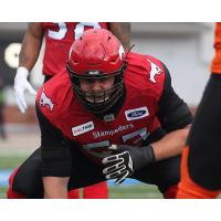 Calgary Stampeders offensive lineman Brad Erdos