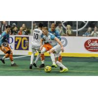 St. Louis Ambush control the ball against the Florida Tropics