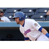 Outfielder/second baseman J.P. Sportman with the Midland RockHounds