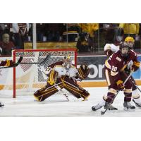 Goaltender Eric Schierhorn with the University of Minnesota