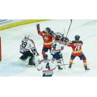 Evansville Thunderbolts clash with the Peoria Rivermen