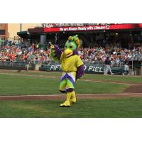 BirdZerk at a Dayton Dragons game