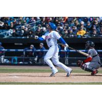 Travis Taijeron had two RBIs for the Syracuse Mets in Thursday afternoon's season opener