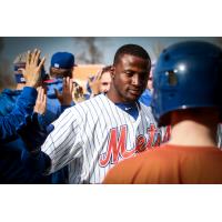 Adeiny HechavarrÃ­a had the game-winning hit for the Syracuse Mets in game two of Saturday's doubleheader