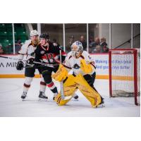 Cleveland Monsters goaltender Brad Thiessen vs. the Belleville Senators