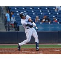 Dermis Garcia at the plate for the Tampa Tarpons