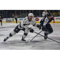 Defenseman Justin Baudry with the Ontario Reign