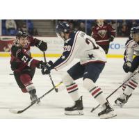 Vancouver Giants captain Jared Dmytriw (left)