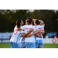 Chicago Red Stars celebrate a goal