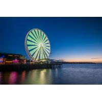 The Great Wheel on Seattle's waterfront goes Rave Green in support of Sounders FC