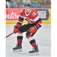 Defenceman Hudson Wilson with the Ottawa 67's