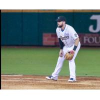 Infielder Jason Martinson with the Sugar Land Skeeters