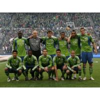 Seattle Sounders FC before its inaugural MLS match